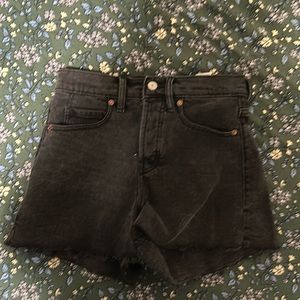 Old navy black high waisted jean shorts